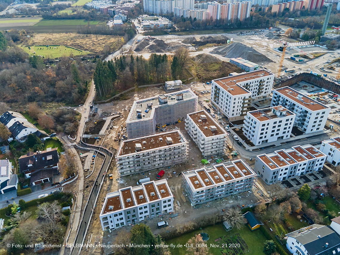 21.11.2020 - Piederstrorfer Gelände und Alexisquartier in Neuperlach in München 21.11.2020 - Piederstrorfer Gelände und Alexisquartier in Neuperlach in München